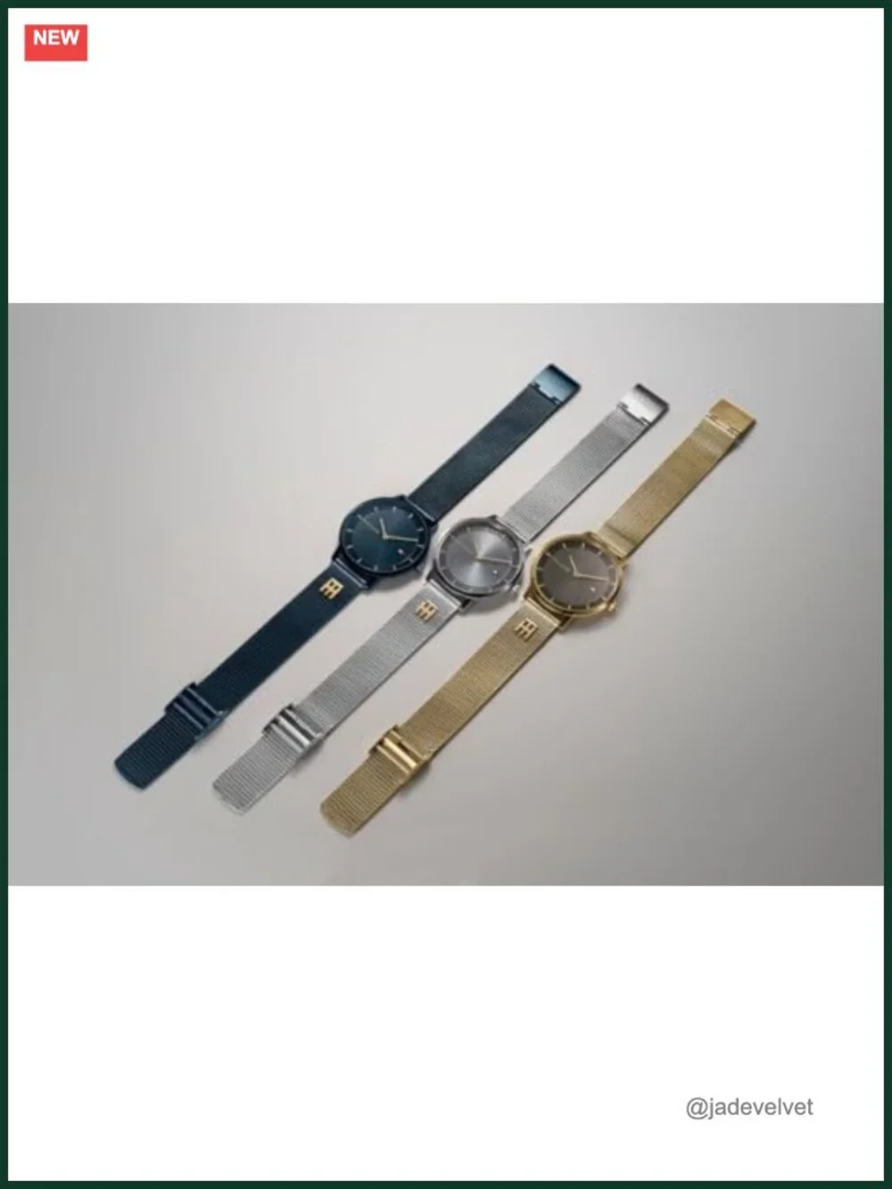 Women's Stainless Steel Mesh Bracelet Quartz Watch, 35mm, Water Resistant 3 ATM
